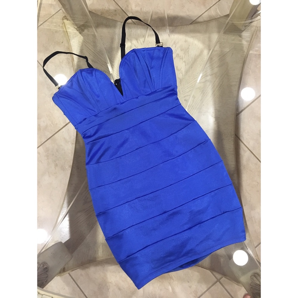 Mark Wong Nark - Navy Blue Bandage Dress